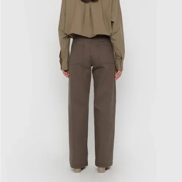 Oak & Fort Straight Leg Twill Pants - Picture 2 of 5